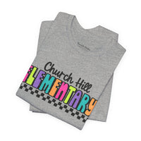 'Church Hill Elementary' Bella Canvas Teacher T-shirt