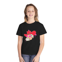Youth Comfort Colors Midweight T-shirt, Preppy Mascot Ole Miss Rebels, Colonel Reb girls tee, College Football outfit, SEC