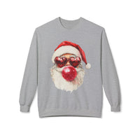 Santa Blowing Bubble Christmas Unisex Gildan Soft-style Crewneck Sweatshirt