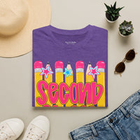 Second Grade T-Shirt — Cute Pencil School Tee for Teachers