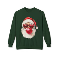 Santa Blowing Bubble Christmas Unisex Gildan Soft-style Crewneck Sweatshirt