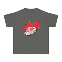 Youth Comfort Colors Midweight T-shirt, Preppy Mascot Ole Miss Rebels, Colonel Reb girls tee, College Football outfit, SEC