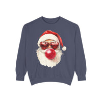 Santa Bubble Blowing Comfort Colors Unisex Sweatshirt