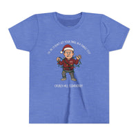Festive Youth Tee, Holiday Shirt, Christmas Tee, Kids Graphic Tee, Fun Holiday Apparel, Santa Humor Shirt