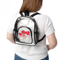 Ole Miss Rebels Clear Stadium Backpack — Colonel Reb with Pink Star Eyes (SEC Football)