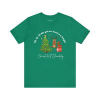 Churchill Elementary Tinsel in Tangle Christmas Shirt, Bella Canvas Unisex Tee - Holiday Xmas Gift Apparel, Festive School Spirit Outfit,