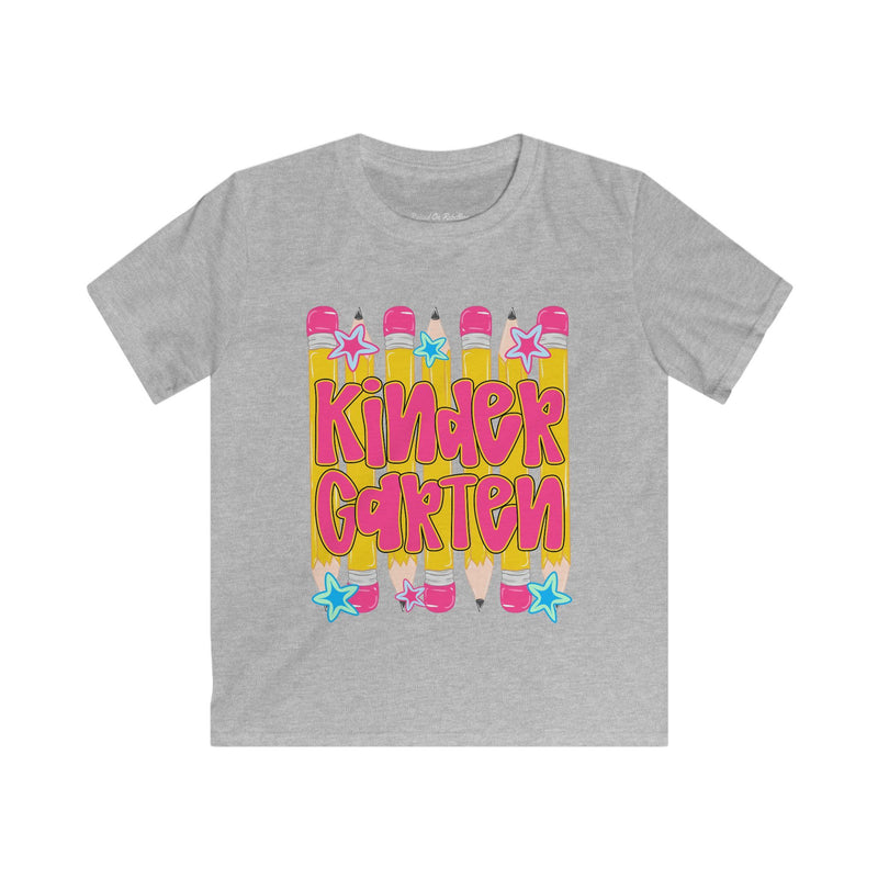 Kindergarten Kids Tee — Colorful Pencil Back‑to‑School Shirt