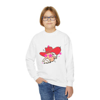 Youth Gildan Crewneck Sweatshirt with Preppy Mascot, Colonel Reb, Ole Miss Rebel Football outfit, College Football, SEC