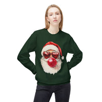 Santa Blowing Bubble Christmas Unisex Gildan Soft-style Crewneck Sweatshirt