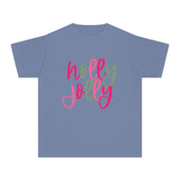 'Holly Jolly' Comfort Colors Youth T-shirt for Christmas