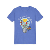 'Let Your Light Shine' Autism Awareness Bella Canvas Youth T-shirt