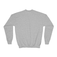 Bulldog with Pink Stars Gildan Youth Crewneck Sweatshirt