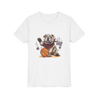 Bella Canvas Bulldogs Basketball Youth Tee, Perfect for Sports Lovers, Kids T-Shirt, MSU Bulldogs, Starkville MS