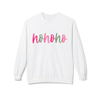 Cheerful 'Ho Ho Ho' Sweatshirt for Everyday Joy, Cozy Gift for Friends, Relaxed Style for Celebrations, Cute Casual Wear, Gildan Softstyle