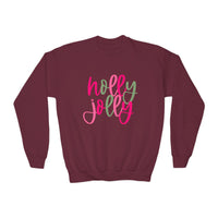 'Holly Jolly' Gildan Youth Crewneck Sweatshirt