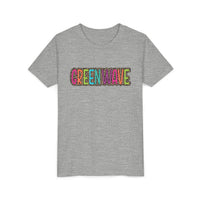 Colorful Leopard 'Green Wave' Youth Bella Canvas T-shirt