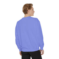 Neon Thanksgiving Turkey Comfort Colors Unisex Crewneck Sweatshirt