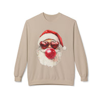 Santa Blowing Bubble Christmas Unisex Gildan Soft-style Crewneck Sweatshirt