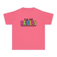 Neon Retro 'Oak Hill Raiders' Youth Comfort Colors T-shirt