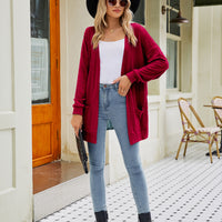 Women's Solid Color Cardigan Sweater