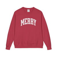 Merry Crewneck Sweatshirt, Cozy Gift for Christmas, Unisex Apparel, Holiday Sweater, Casual Winter Wear, Comfortable Fashion