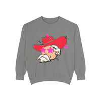 Preppy Mascot, Ole Miss Rebels, Colonel Reb Comfort Colors Garment Dyed Unisex Sweatshirt, College Football, SEC outfit