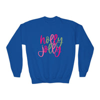 'Holly Jolly' Gildan Youth Crewneck Sweatshirt