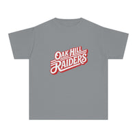 'Oak Hill Raiders' Retro Script Comfort Colors Kids T‑Shirt