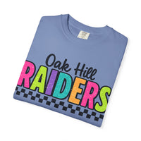 'Oak Hill Raiders' Neon Retro Comfort Colors T-Shirt