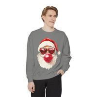 Santa Bubble Blowing Comfort Colors Unisex Sweatshirt