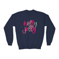 'Holly Jolly' Gildan Youth Crewneck Sweatshirt