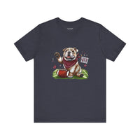 Vintage Bulldog Pride Football Bella Canvas Unisex T-shirt