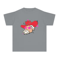 Youth Comfort Colors Midweight T-shirt, Preppy Mascot Ole Miss Rebels, Colonel Reb girls tee, College Football outfit, SEC