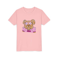 Bulldogs with Pink Stars Bella Canvas Youth T-shirt