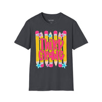 Third Grade Pencil Graphic T-shirt — Cute Back-to-School Tee for Teachers