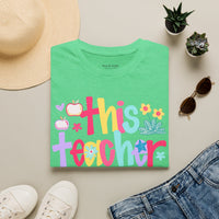'This Teacher Prays' Gildan Soft-style T-shirt
