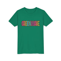 Colorful Leopard 'Green Wave' Youth Bella Canvas T-shirt