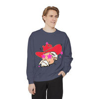 Preppy Mascot, Ole Miss Rebels, Colonel Reb Comfort Colors Garment Dyed Unisex Sweatshirt, College Football, SEC outfit
