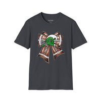 'Green Wave' Glitter Bow Gildan Soft-style T-shirt