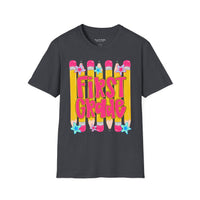 First Grade Women's T‑Shirt — Cute Back to School Pencil Design