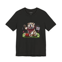 Vintage Bulldog Pride Football Bella Canvas Unisex T-shirt