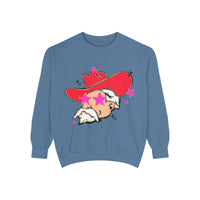 Preppy Mascot, Ole Miss Rebels, Colonel Reb Comfort Colors Garment Dyed Unisex Sweatshirt, College Football, SEC outfit