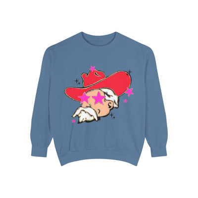 Preppy Mascot, Ole Miss Rebels, Colonel Reb Comfort Colors Garment Dyed Unisex Sweatshirt, College Football, SEC outfit