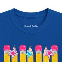 Kids Tee — Pink Pencils 'Pre-K' Back-to-School Graphic Shirt