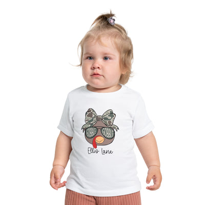 Baby T-Shirt Thanksgiving Gobble Gobble Turkey Personalized - Ellis Lane