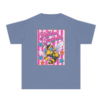 Yellow Jackets Pink Stars and Stripes Comfort Colors Youth T-shirt