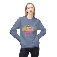 'Grinchy' Colorful Christmas Gildan Fleece Crewneck Sweatshirt