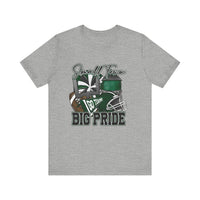 West Point High Green Wave Football Tee, Unisex Shirt for Fans, Sports Apparel, Short Sleeve Jersey, High School Team Spirit Wear, Game Day