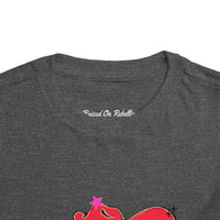 Toddler Bella Canvas Tee. Preppy Mascot T-shirt for girls, Colonel Reb outfit, Ole Miss Rebels football outfit, College Football, SEC