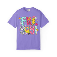 Fri-Yay Fizzy Pop Cartoon Letters Comfort Colors T-Shirt